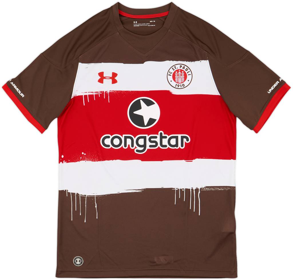 2017-18 St Pauli Home Shirt - 8/10 - (M)