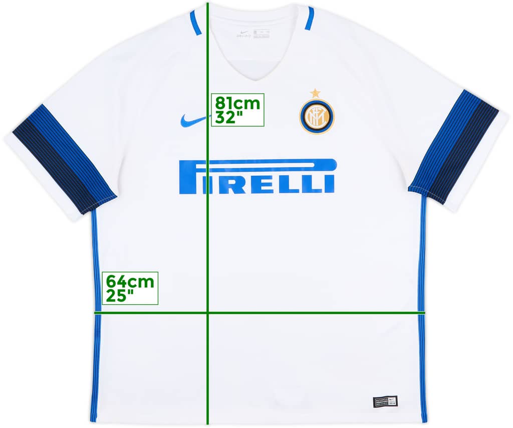 2016-17 Inter Milan Away Shirt - 8/10 - (XXL)