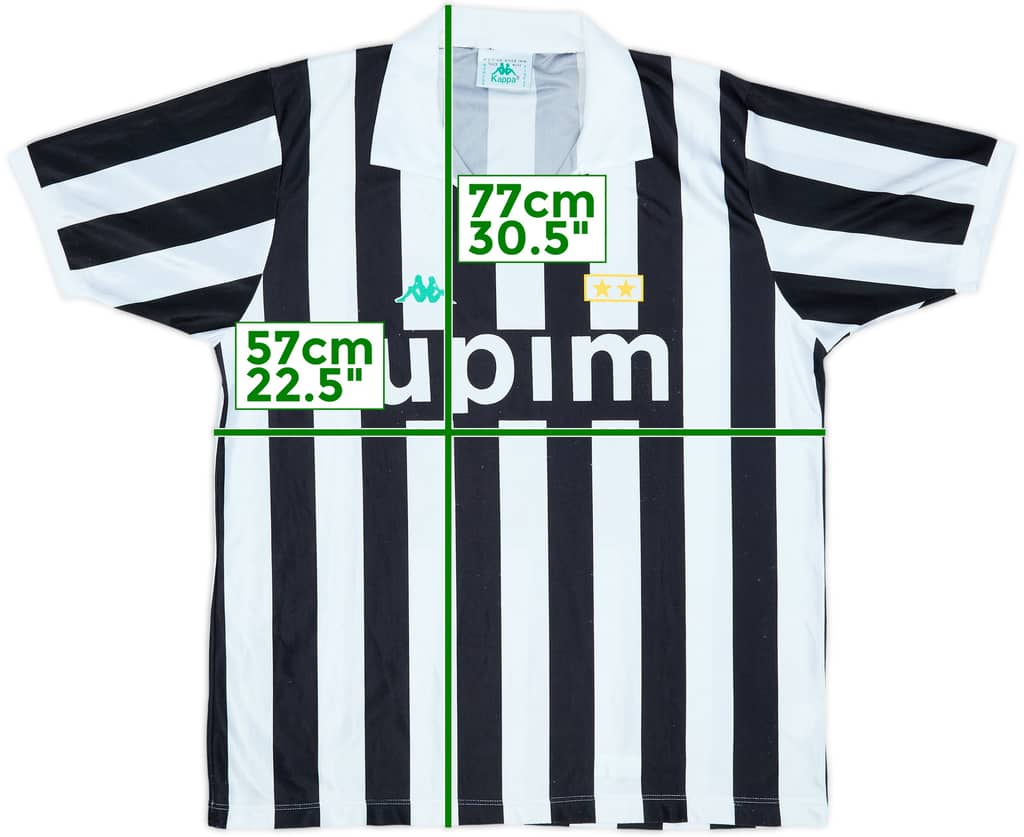 1991-92 Juventus Basic Home Shirt - 6/10 - (L)