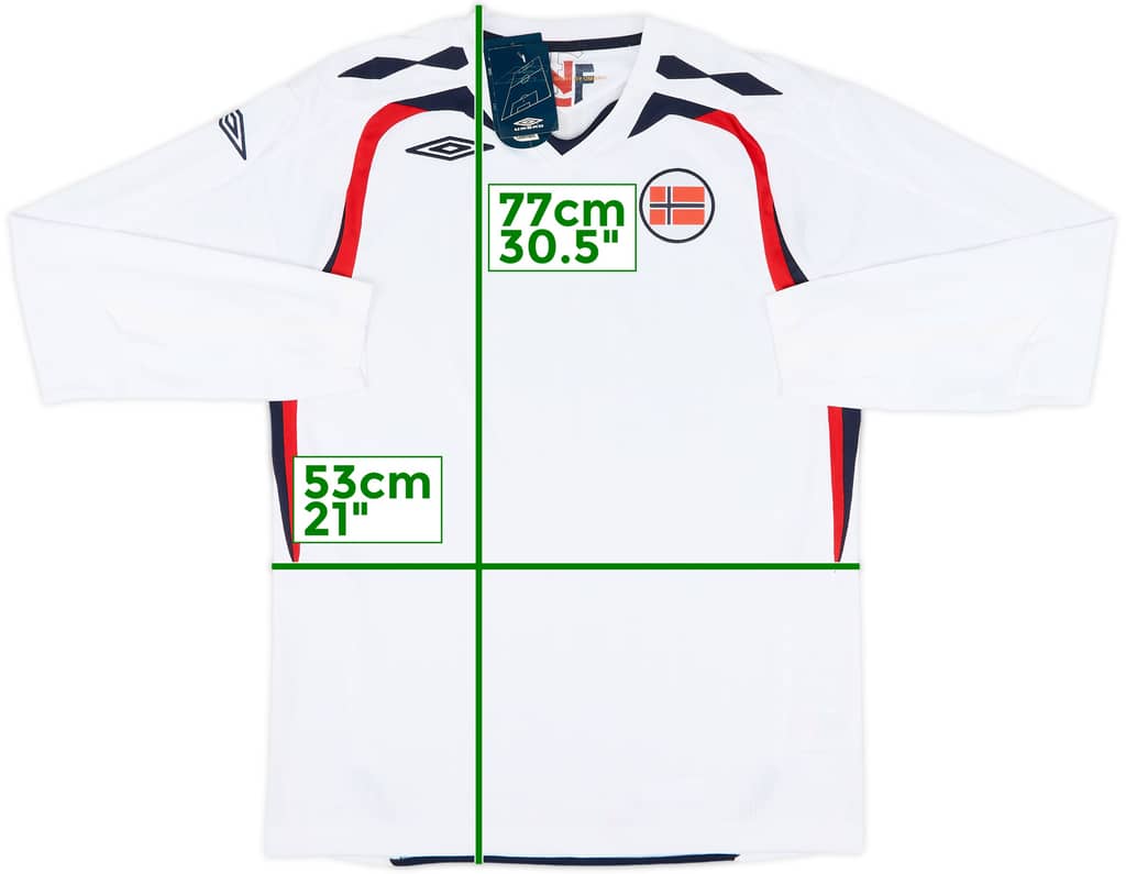 2007-08 Norway Away L/S Shirt (M)