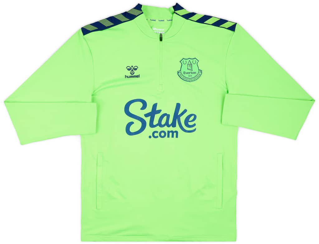 2022-23 Everton Hummel 1/4 Zip Training Top - 10/10 - (S)