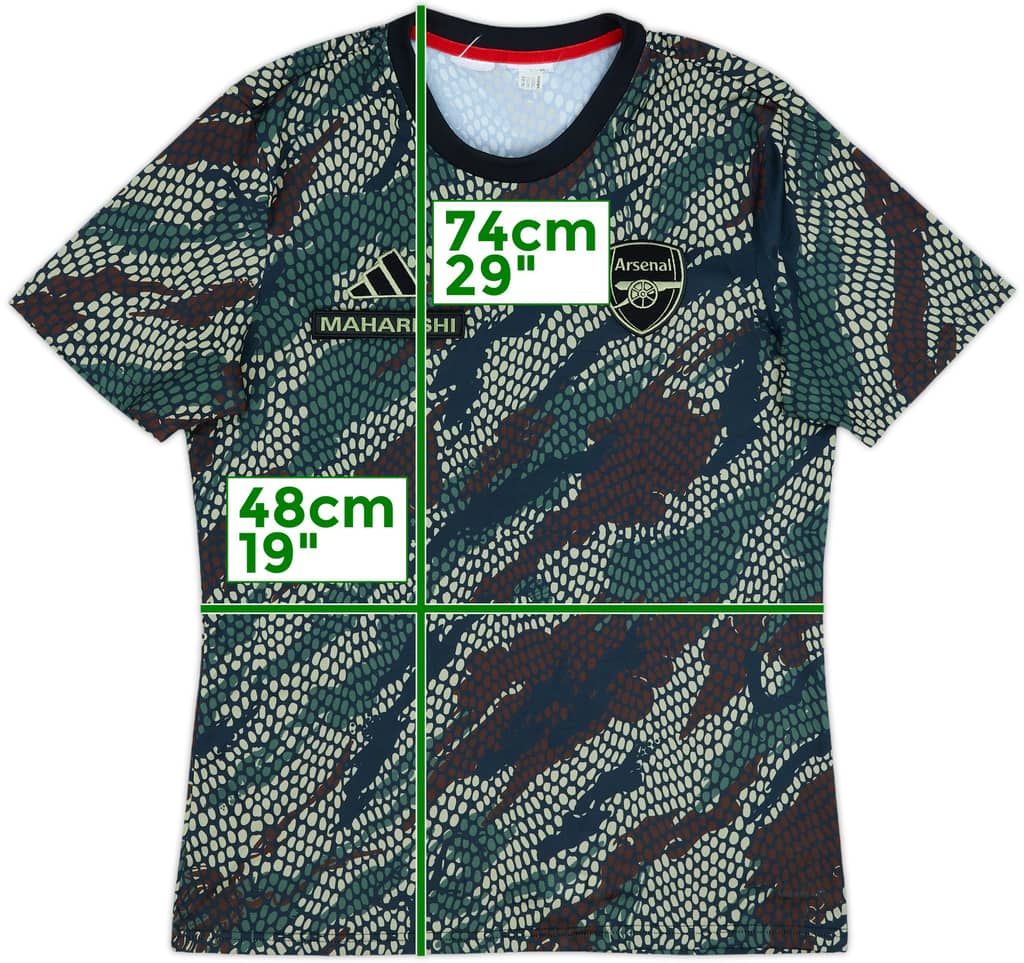 2023-24 Arsenal adidas Maharishi Training Shirt - 9/10 - (M)