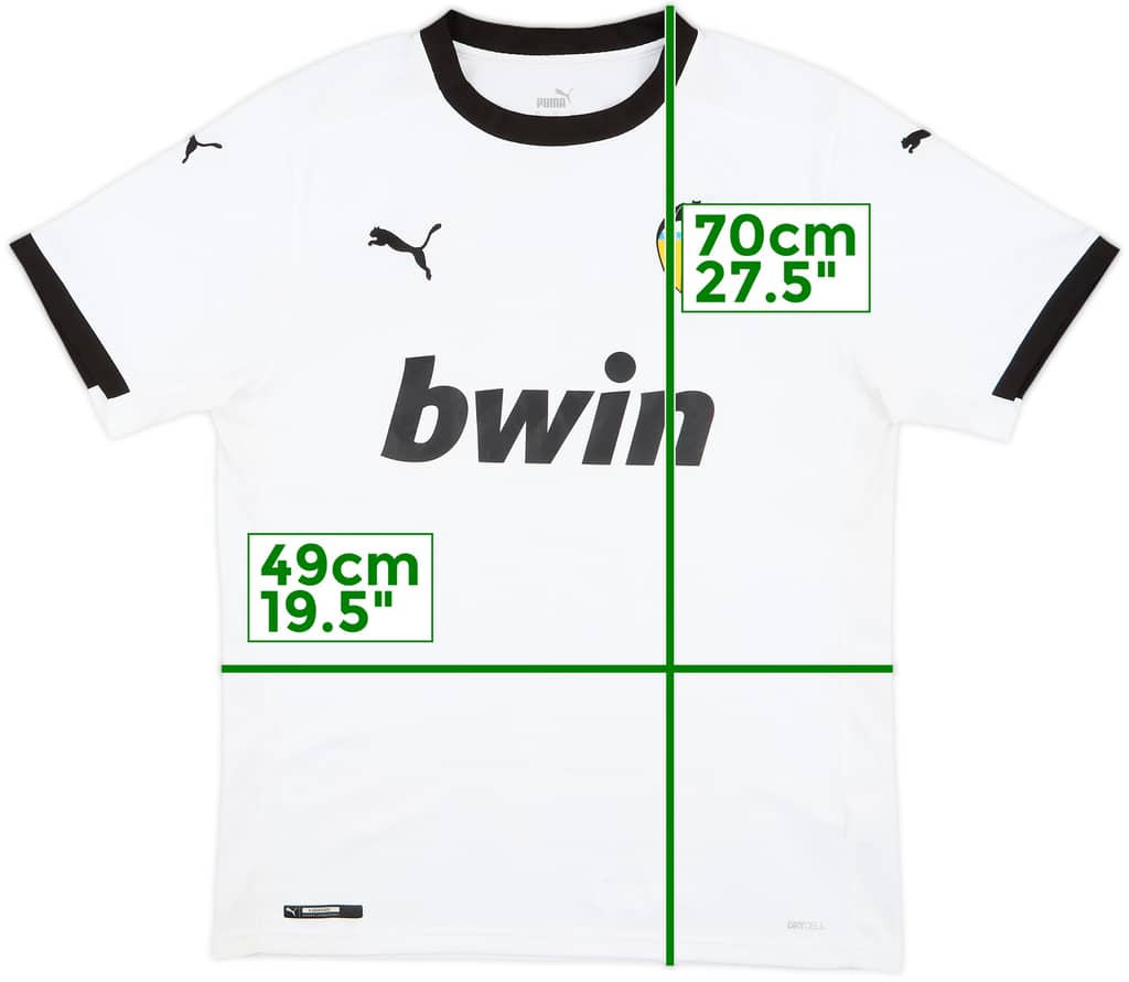 2020-21 Valencia Home Shirt - 7/10 - (M)