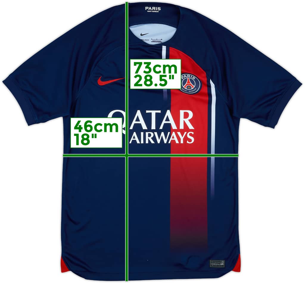 2023-24 Paris Saint-Germain Home Shirt - 9/10 - (S)