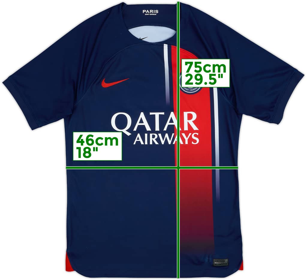 2023-24 Paris Saint-Germain Home Shirt - 10/10 - (S)