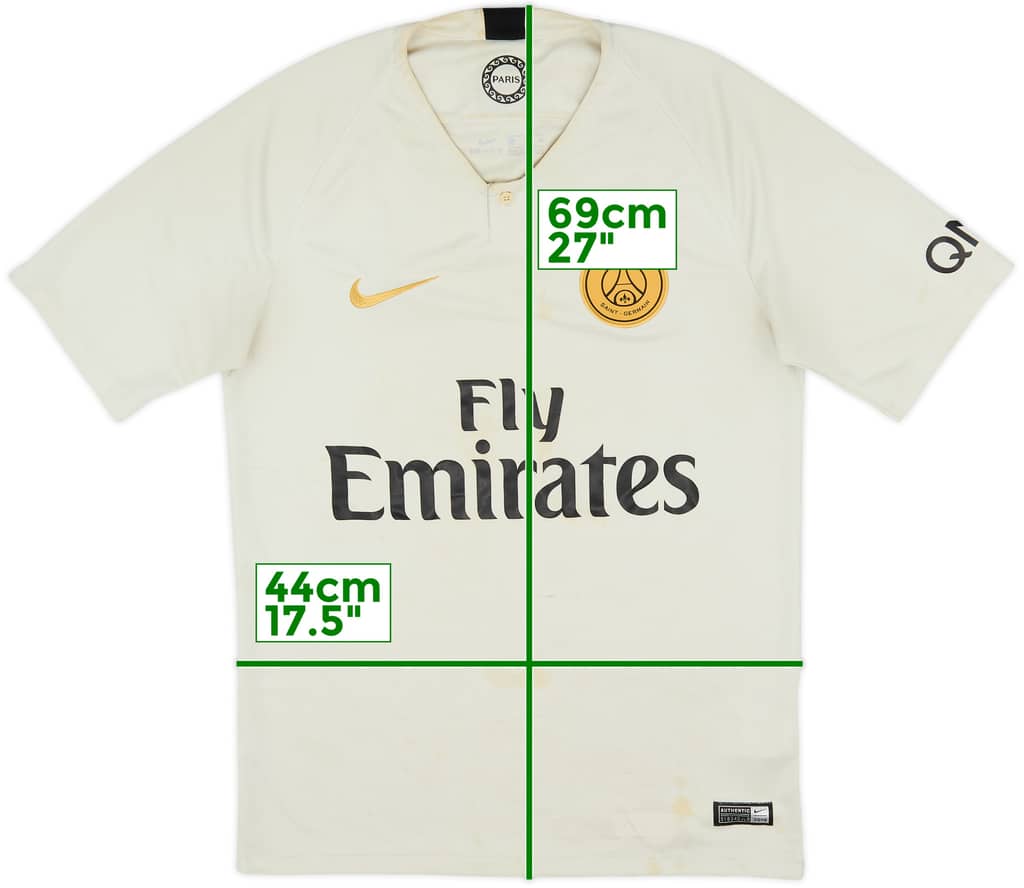 2018-19 Paris Saint-Germain Away Shirt - 4/10 - (S)