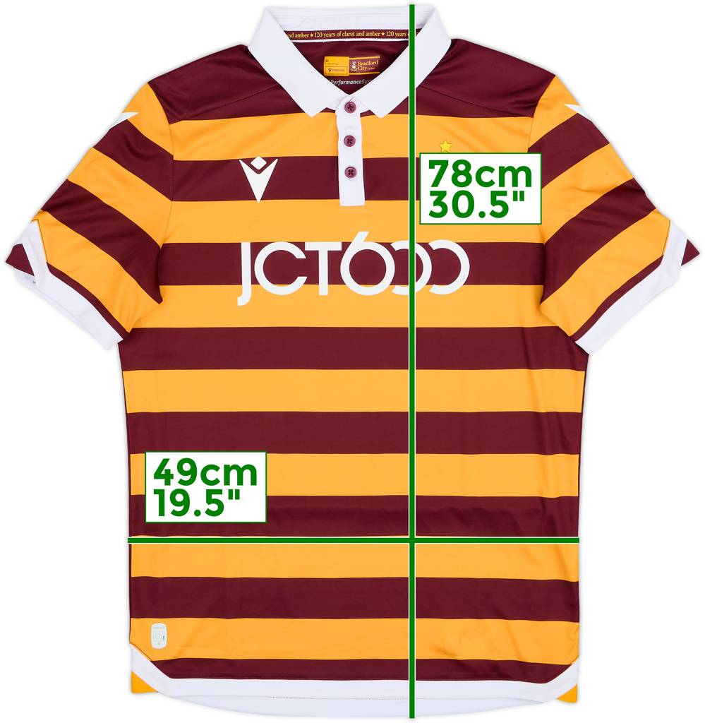 2023-24 Bradford City Home Shirt - 10/10 - (M)