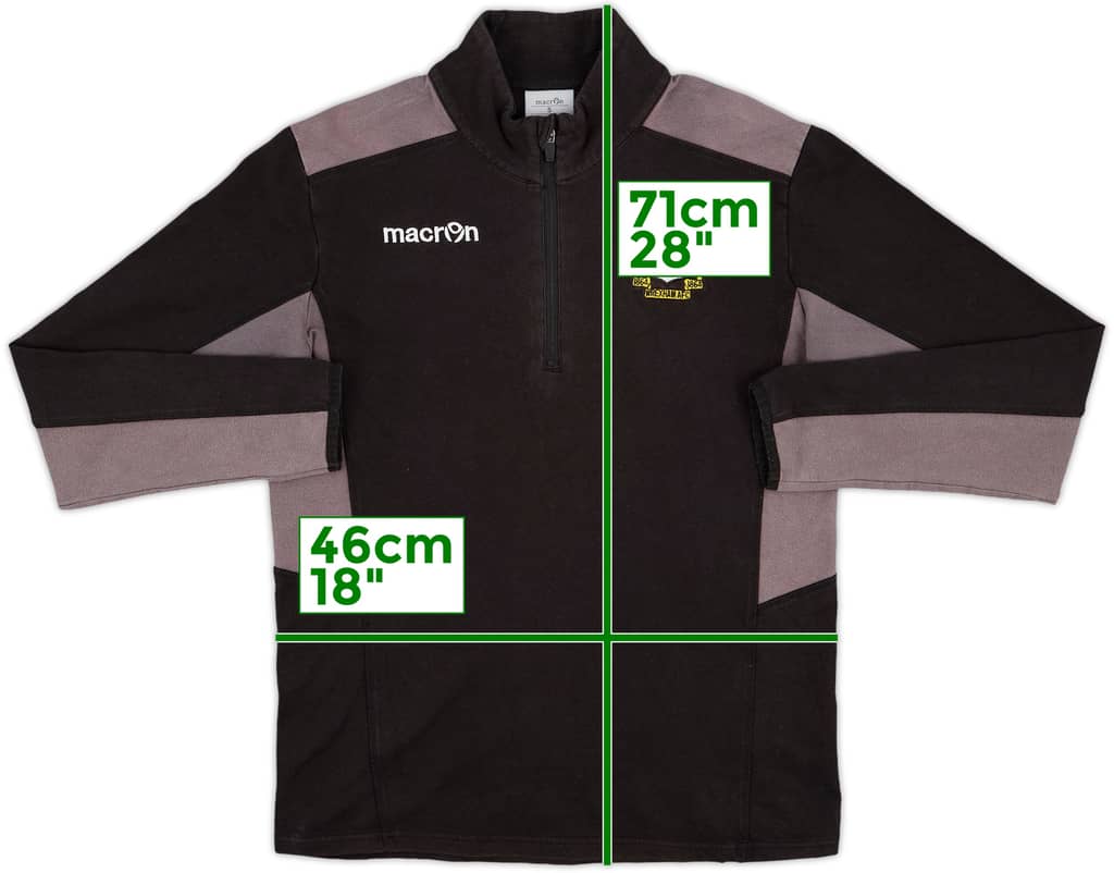 2016-17 Wrexham Macron 1/4 Zip Track Top - 6/10 - (S)