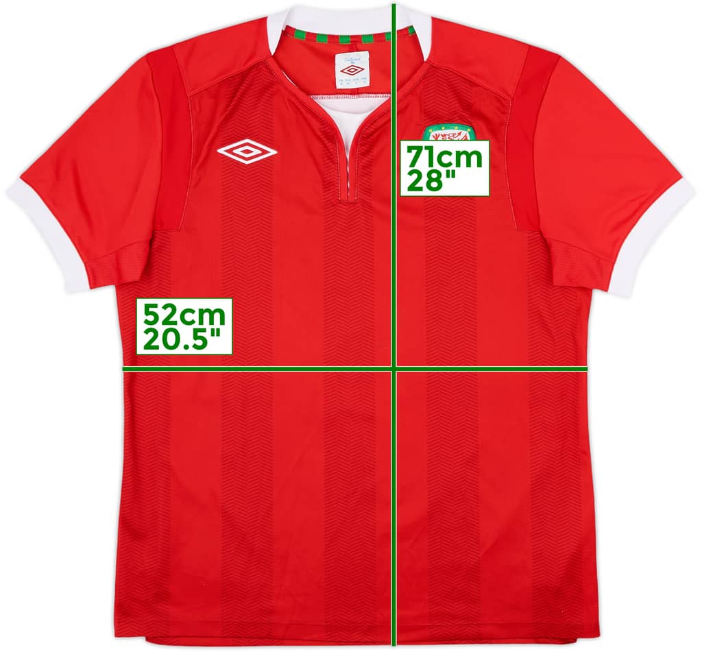 2011-12 Wales Home Shirt - 9/10 - (M)