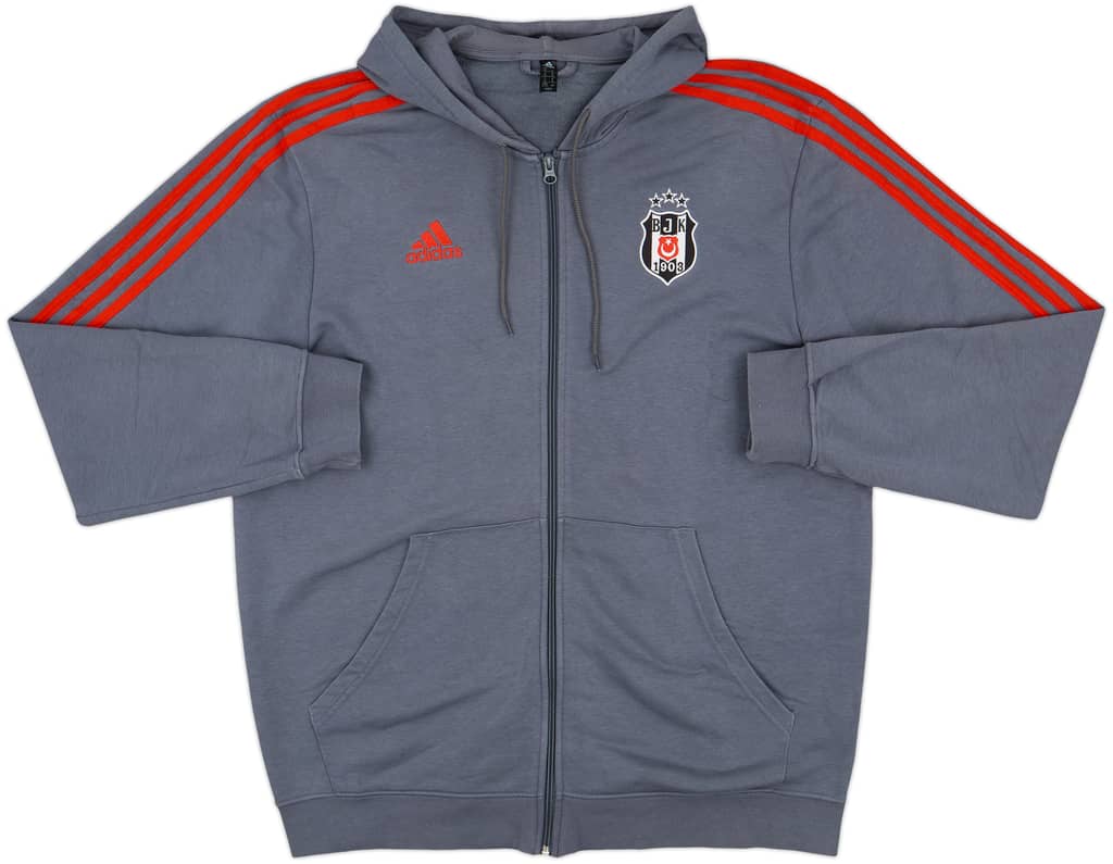 2021-22 Besiktas adidas Zipped Hooded Sweat Top - 10/10 - (XL)