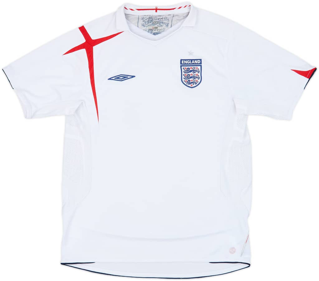 2005-07 England Home Shirt - 4/10 - (L)
