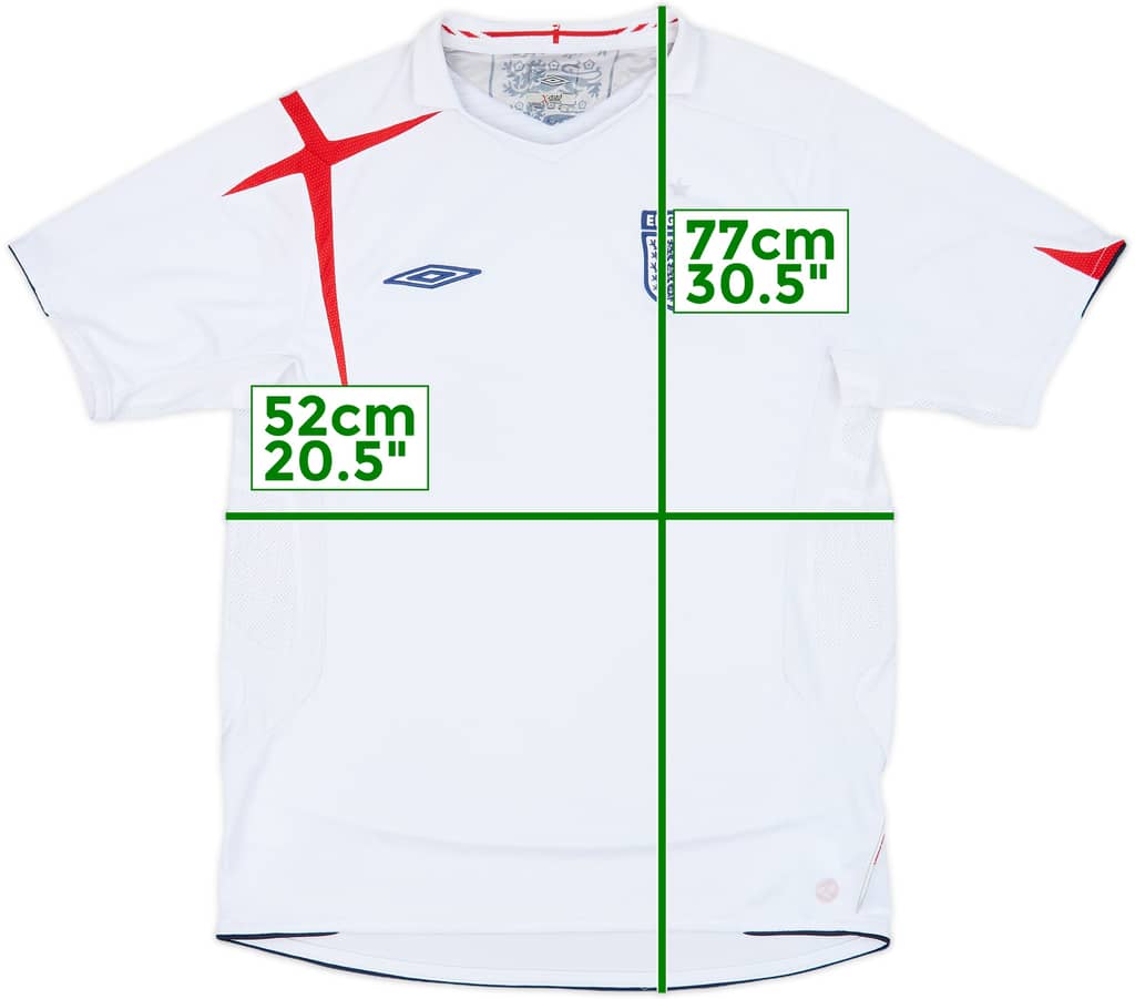 2005-07 England Home Shirt - 4/10 - (L)