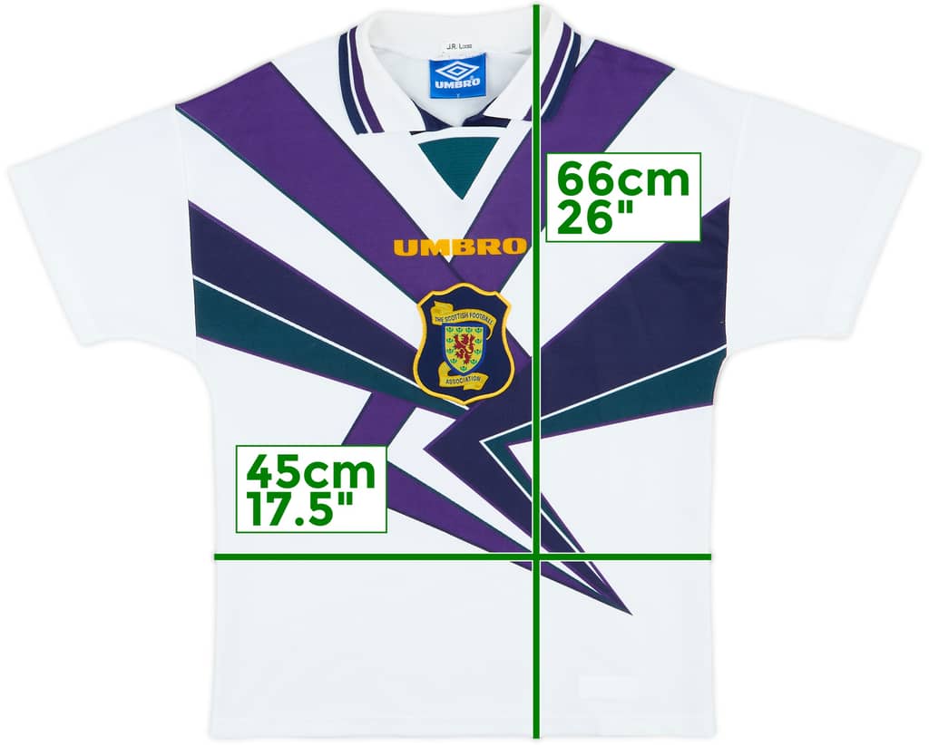 1995-96 Scotland Away Shirt - 9/10 - (Y)