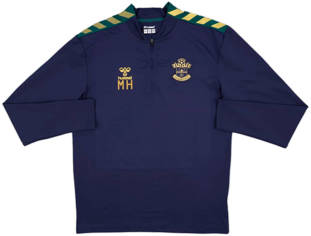 2022-23 Southampton Staff Issue Hummel 1/4 Zip Drill Top MH - 10/10 - (M)