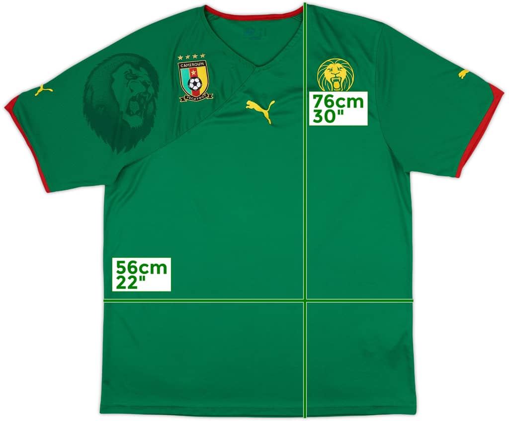 2010-11 Cameroon Home Shirt - 8/10 - (L)