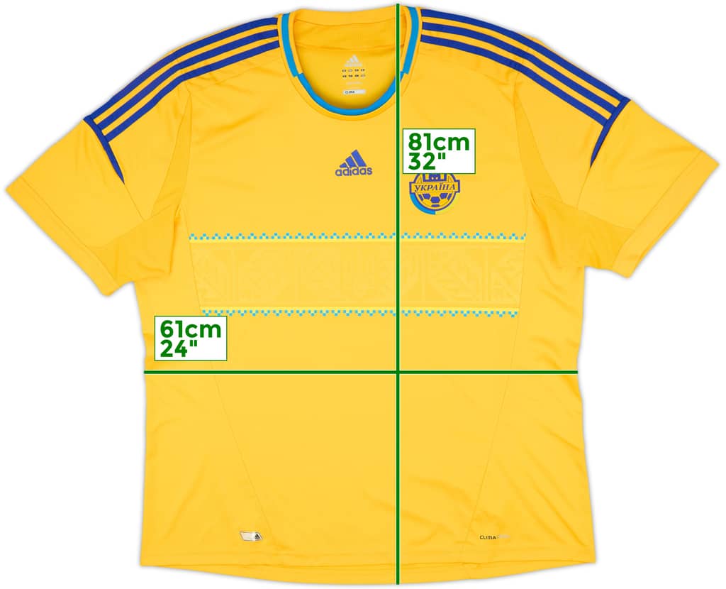 2011-13 Ukraine Home Shirt - 10/10 - (XXL)