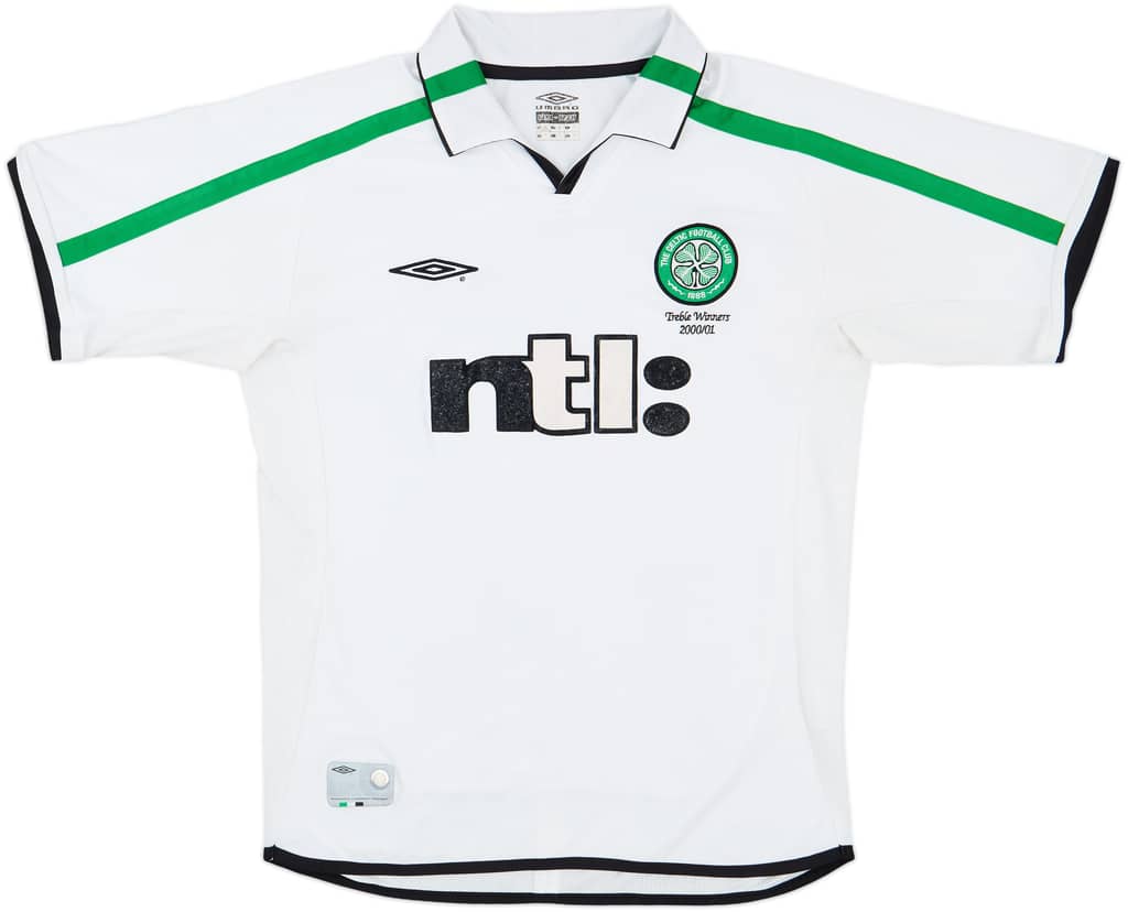 2001-02 Celtic 'Treble Winners' Away Shirt - 8/10 - (M)
