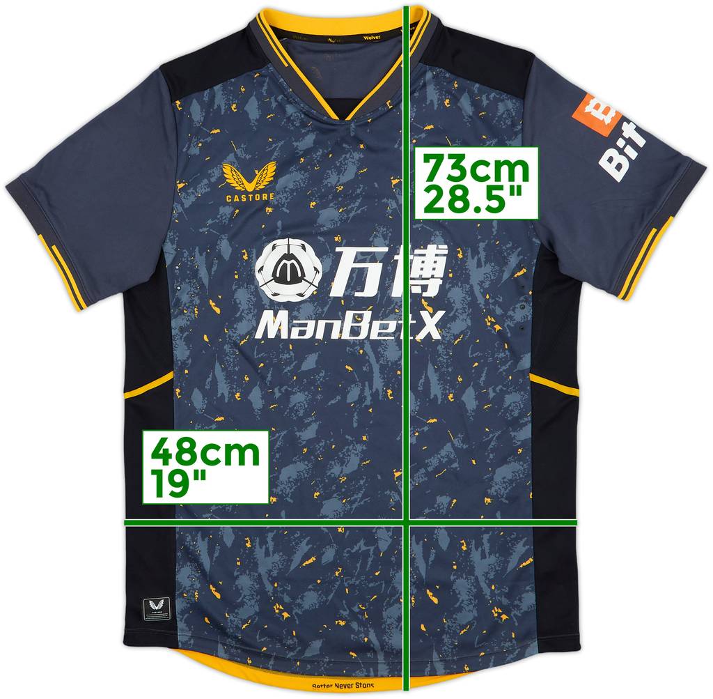 2021-22 Wolves Away Shirt - 8/10 - (M)