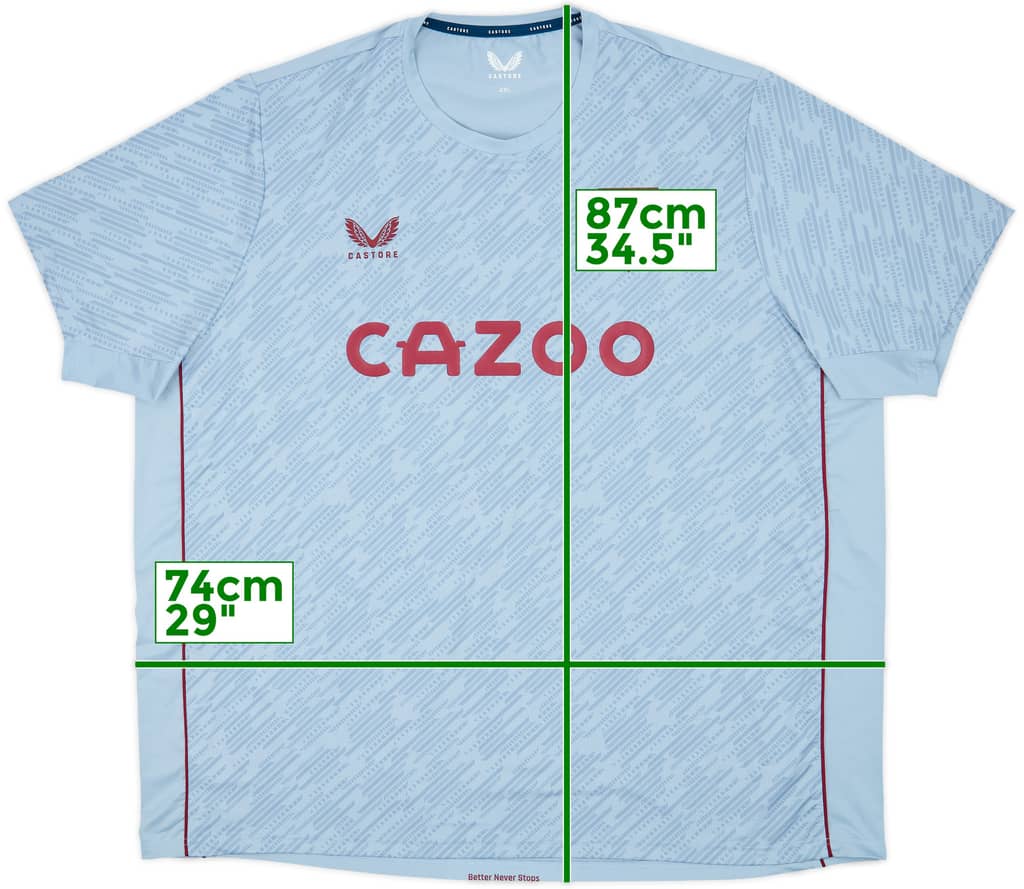 2022-23 Aston Villa Castore Training Shirt - 10/10 - (4XL)