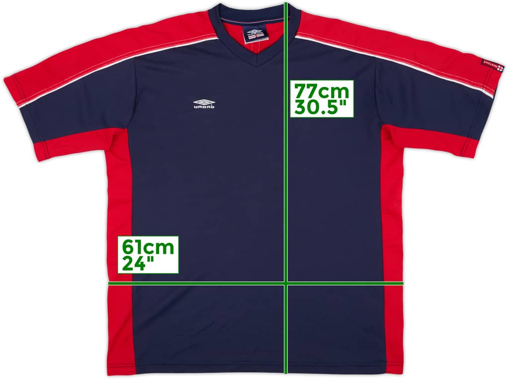 2002-03 England Umbro Training Shirt - 9/10 - (XXL)