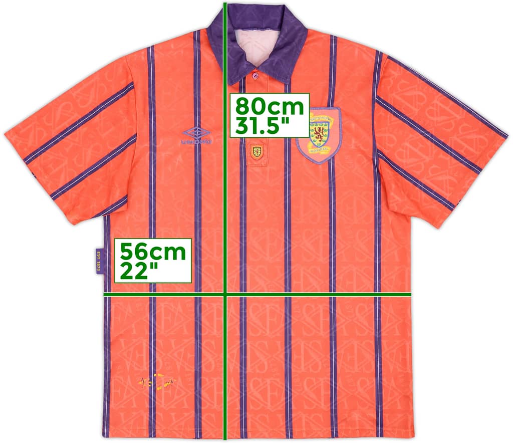 1993-95 Scotland Away Shirt - 8/10 - (L)