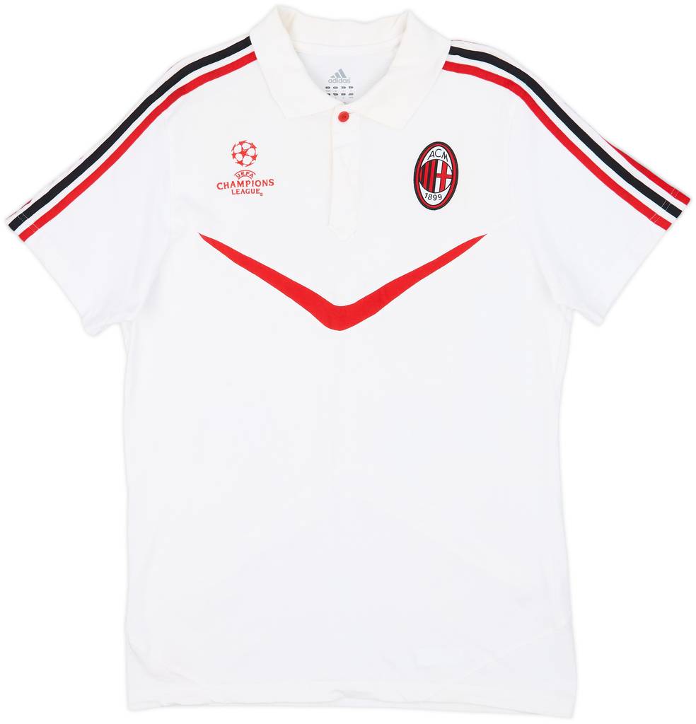 2010-11 AC Milan adidas Champions League Polo Shirt - 7/10 - (L)