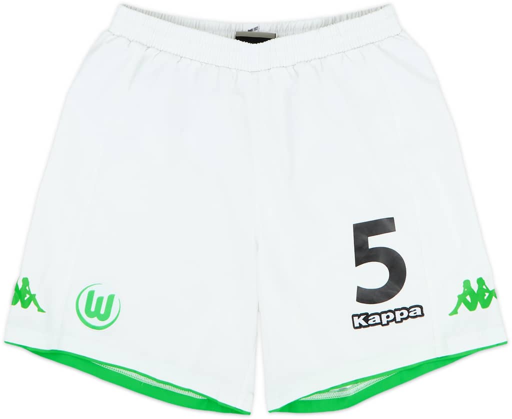 2014-15 Wolfsburg Player Issue Home Shorts #5 - 8/10 - (S)