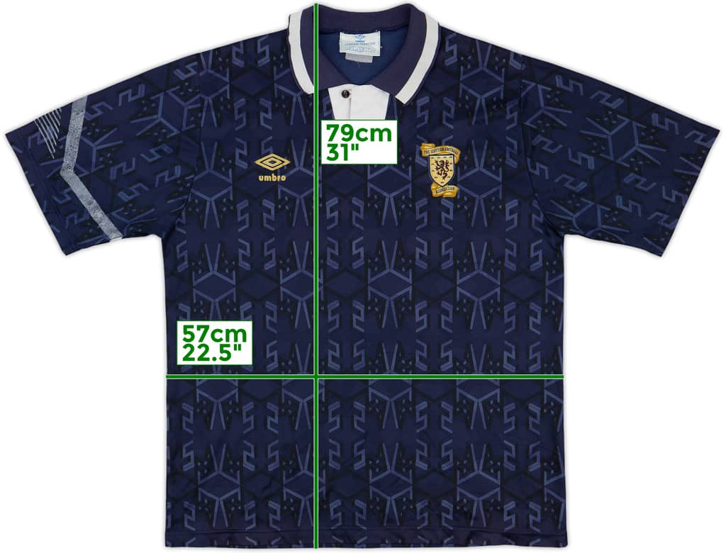 1991-94 Scotland Home Shirt - 6/10 - (L)