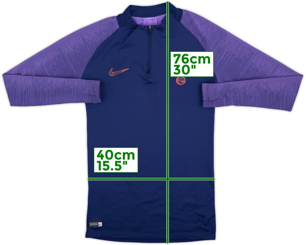 2019-20 Tottenham Nike 1/4 Zip Sweat Top - 7/10 - (L)