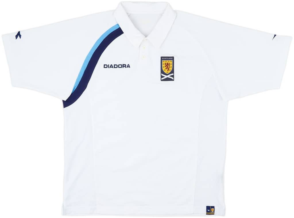 2005-06 Scotland Diadora Polo Shirt - 8/10 - (L)