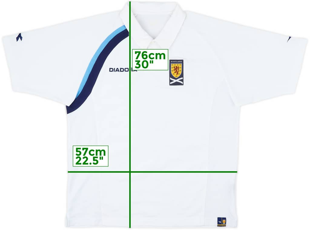 2005-06 Scotland Diadora Polo Shirt - 8/10 - (L)