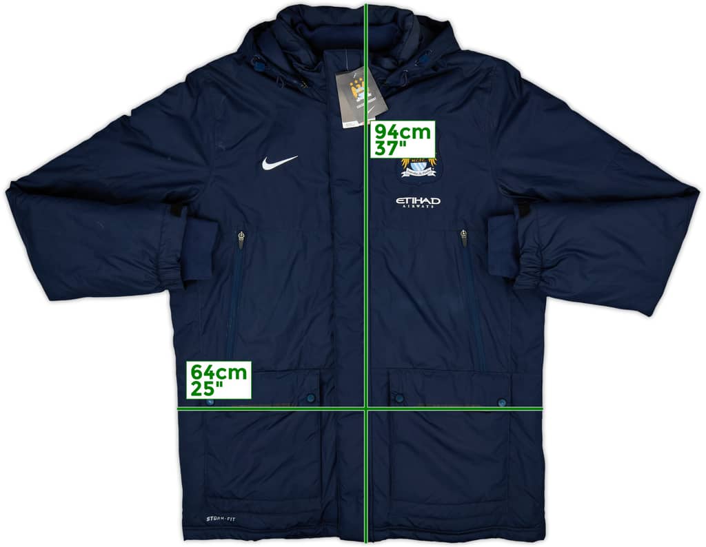 2013-14 Manchester City Nike Padded Bench Coat (XL)