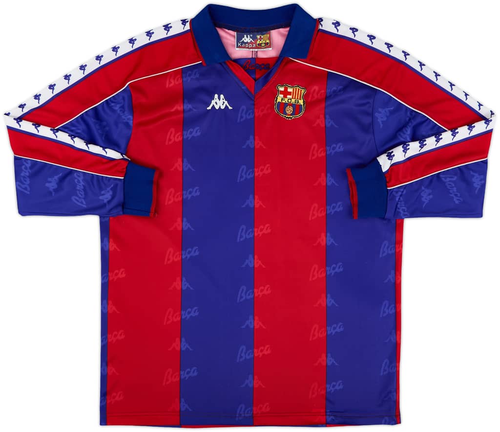 1992-95 Barcelona Home L/S Shirt - 7/10 - (M)