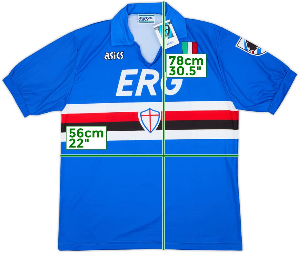 1991-92 Sampdoria Home Shirt (XL)