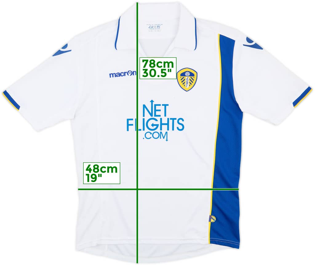 2009-10 Leeds United Home Shirt - 6/10 - (XL.Boys)
