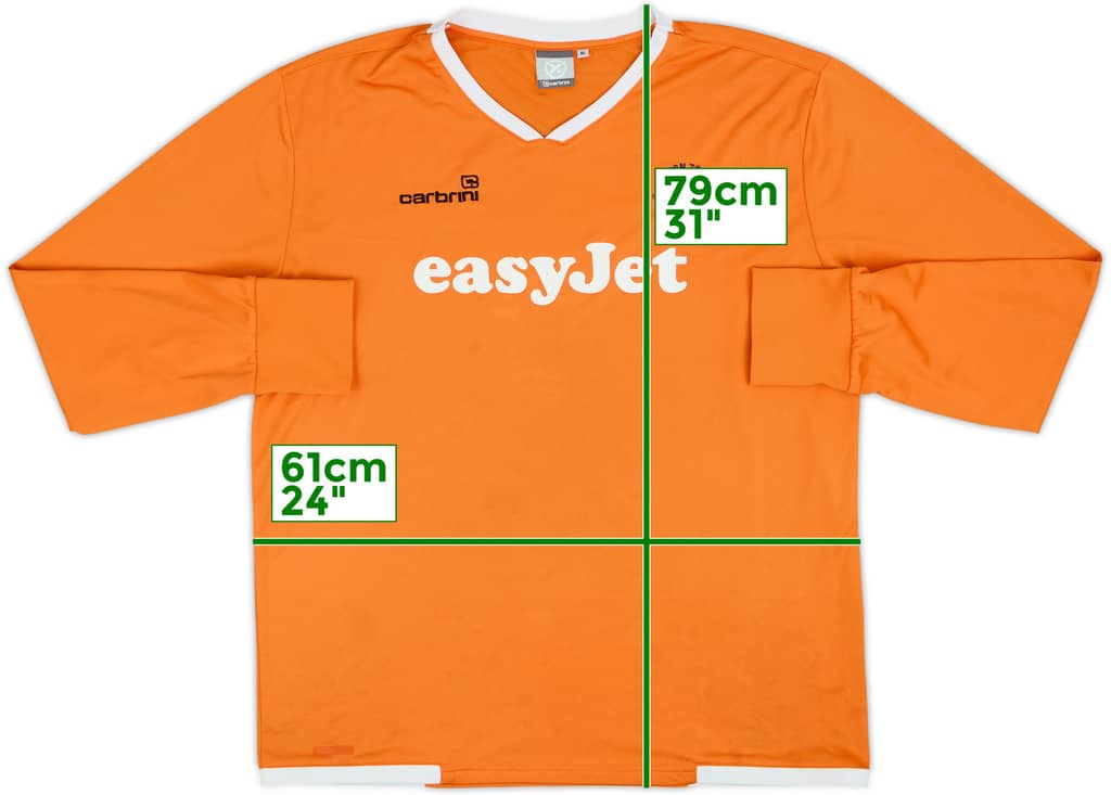 2009-11 Luton Town Home L/S Shirt - 4/10 - (XL)