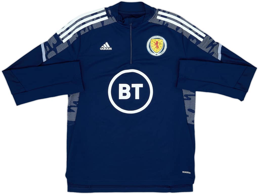 2021-22 Scotland adidas 1/4 Zip Training Top - 10/10 - (L)