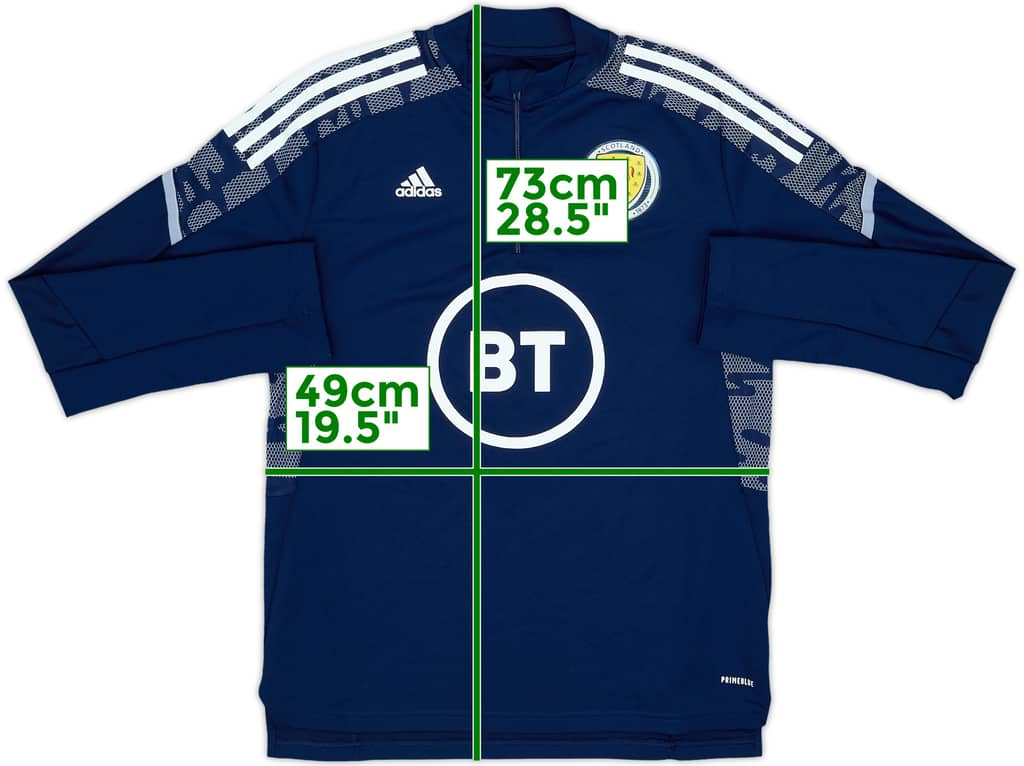 2021-22 Scotland adidas 1/4 Zip Training Top - 10/10 - (L)