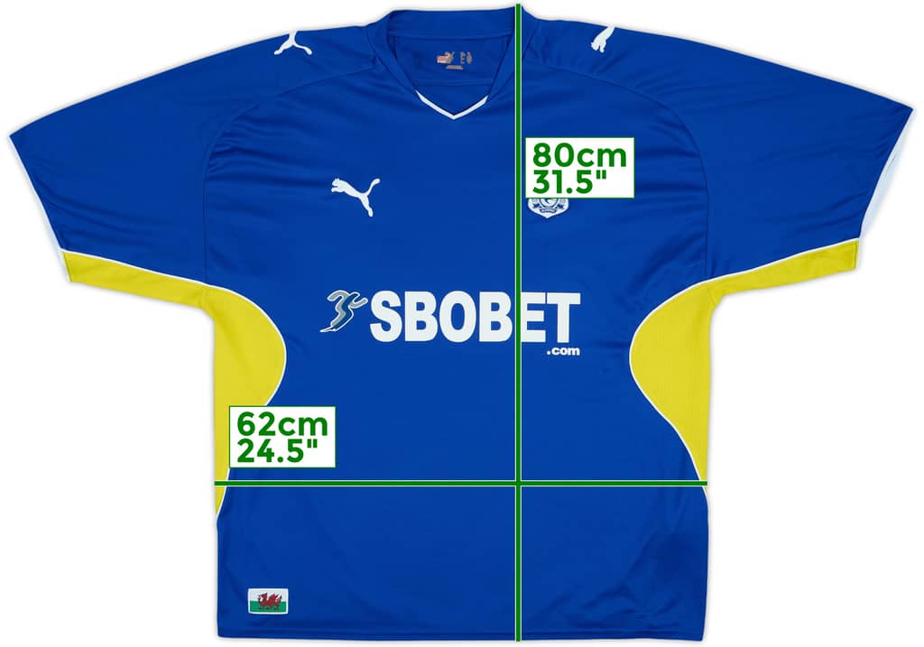 2009-10 Cardiff Home Shirt - 8/10 - (XL)