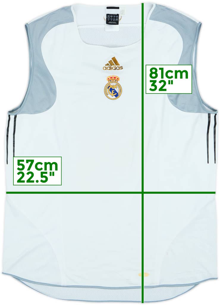 2004-05 Real Madrid adidas Training Shirt - 5/10 - (XL)