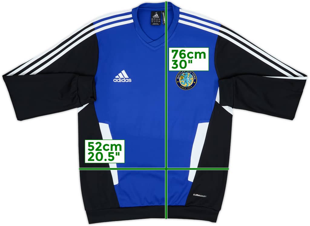 2010-11 Macclesfield adidas Sweat Top - 8/10 - (M)