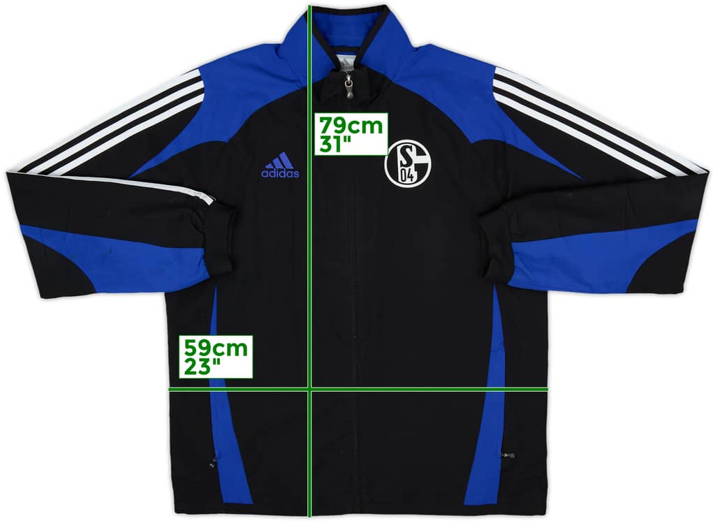 2009-10 Schalke adidas Track Jacket - 8/10 - (L)