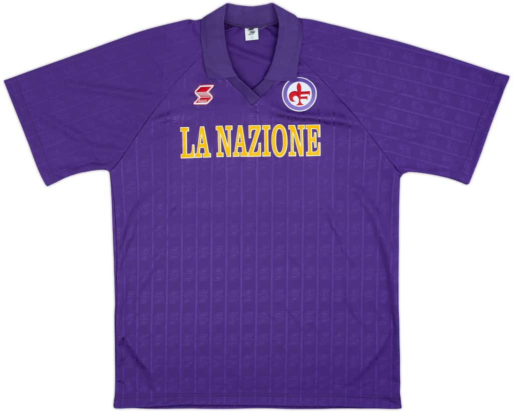 1989-90 Fiorentina Home Shirt - 10/10 - (XL)