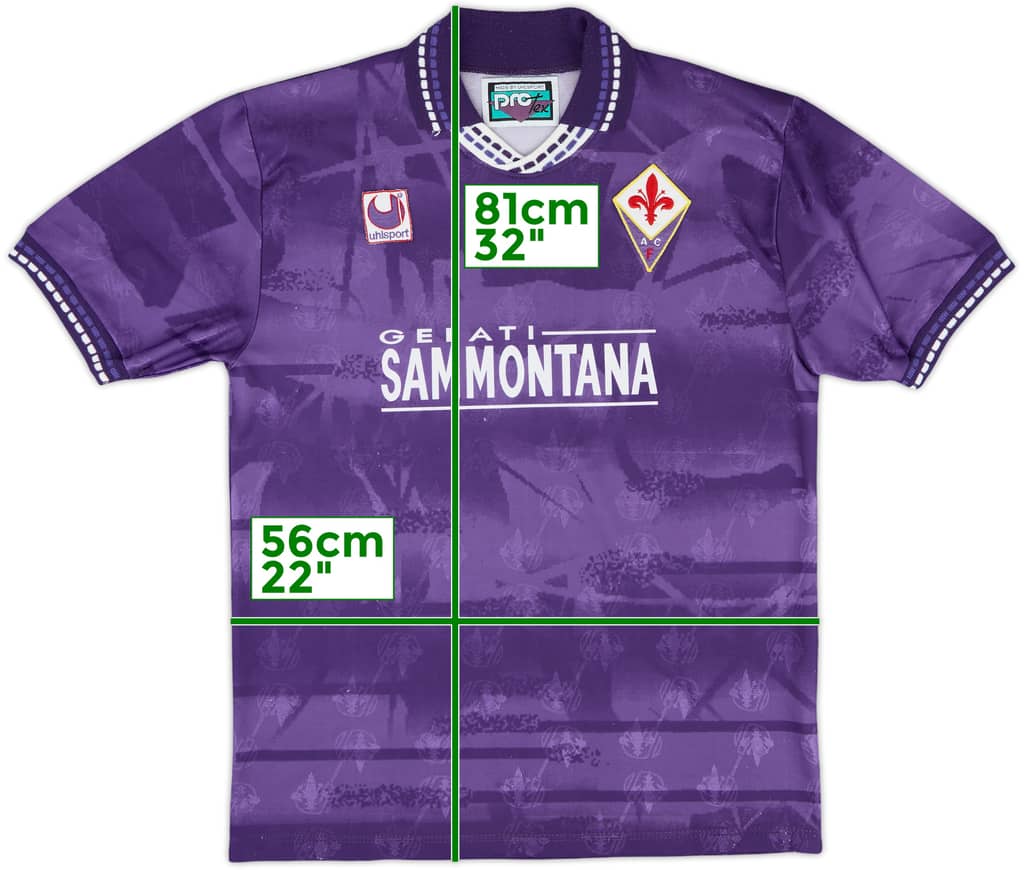 1994-95 Fiorentina Home Shirt - 7/10 - (L)