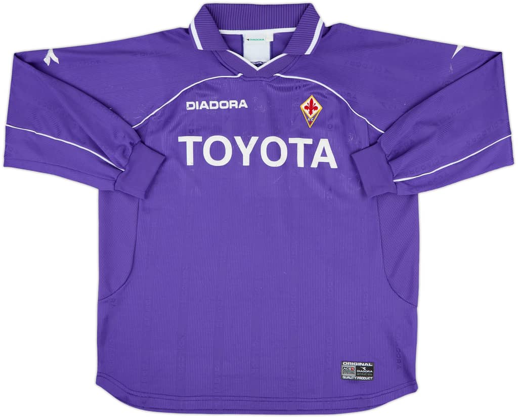 2000-01 Fiorentina Home L/S Shirt - 5/10 - (XXL)