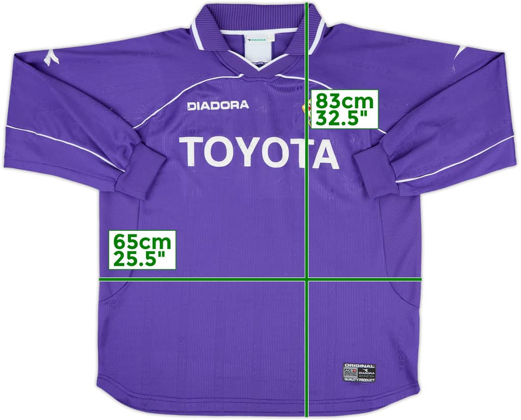 2000-01 Fiorentina Home L/S Shirt - 5/10 - (XXL)