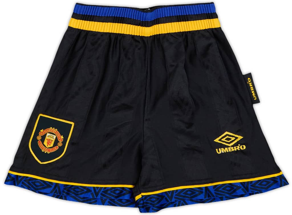 1993-95 Manchester United Away Shorts - 8/10 - (M.Boys)