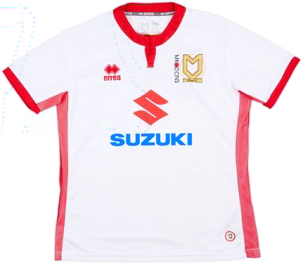 2017-18 MK Dons Home Shirt - 10/10 - (M)