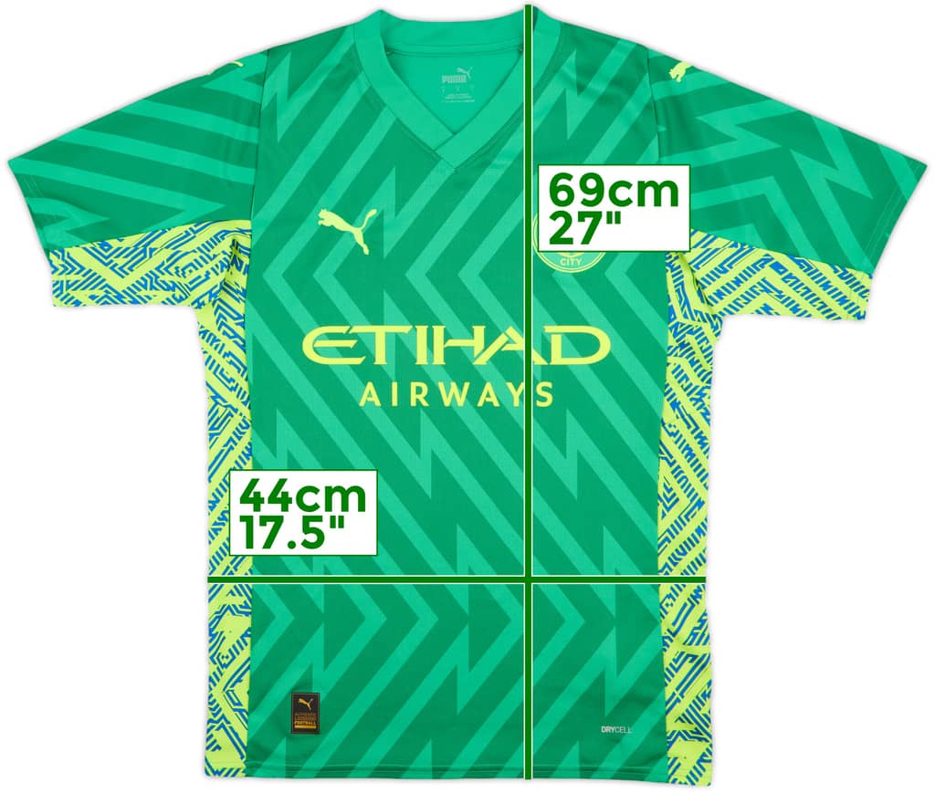 2023-24 Manchester City GK Shirt - 8/10 - (S)