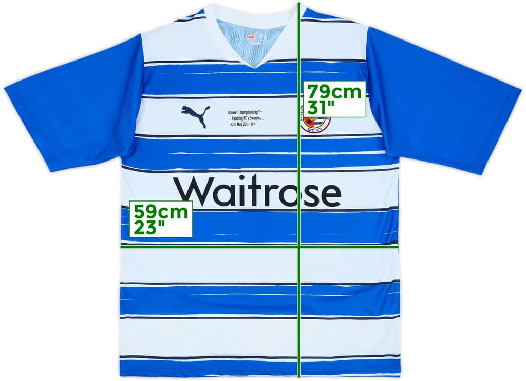 2010-11 Reading Home Shirt - 5/10 - (XL)